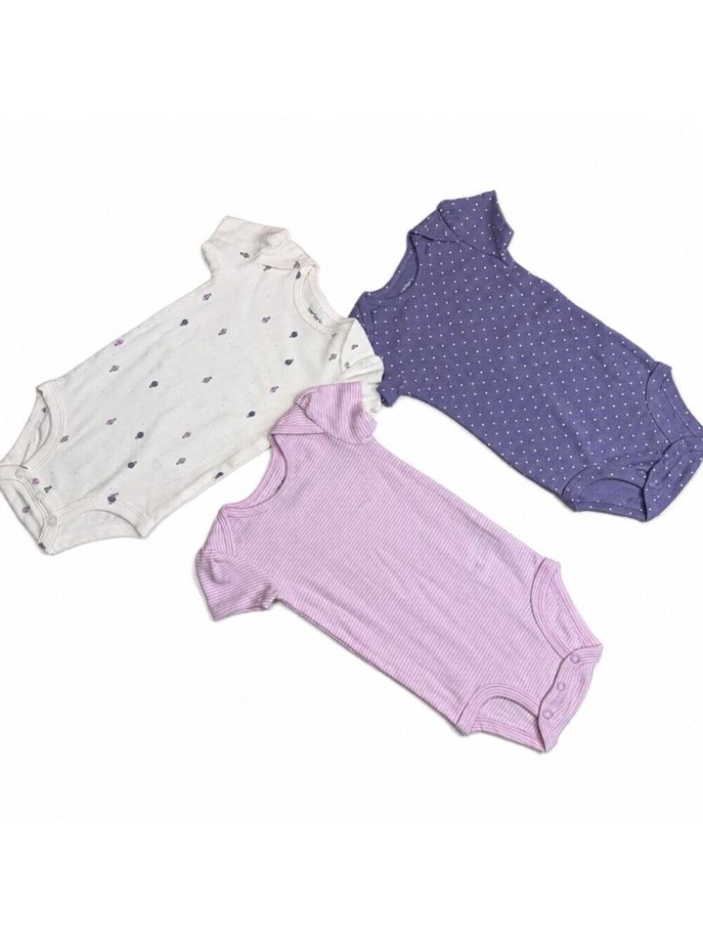 Carters Girls 9 Month One Piece Snap Closure Short Sleeve NWOT
